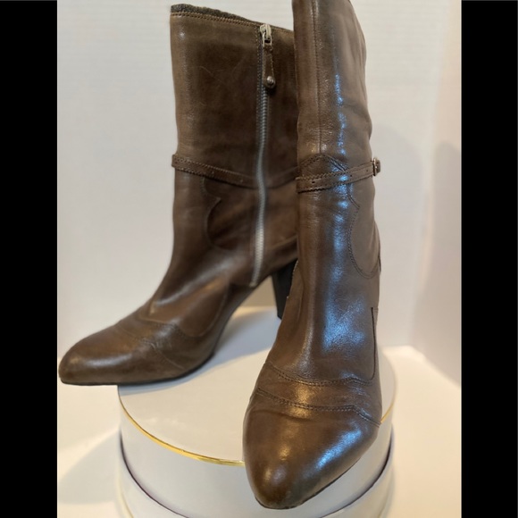 New Rockport Gray Women’s Comfort Leather Boots - Picture 2 of 5